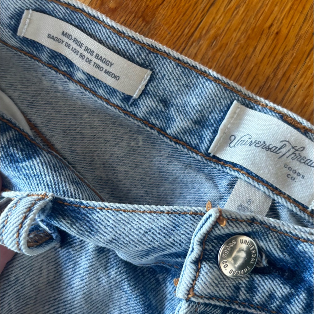 Universal Thread Light Blue Mid rise  Baggy Jeans